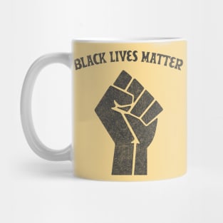 Black Lives Matter - Faded/Vintage Style / Black Power Fist Mug